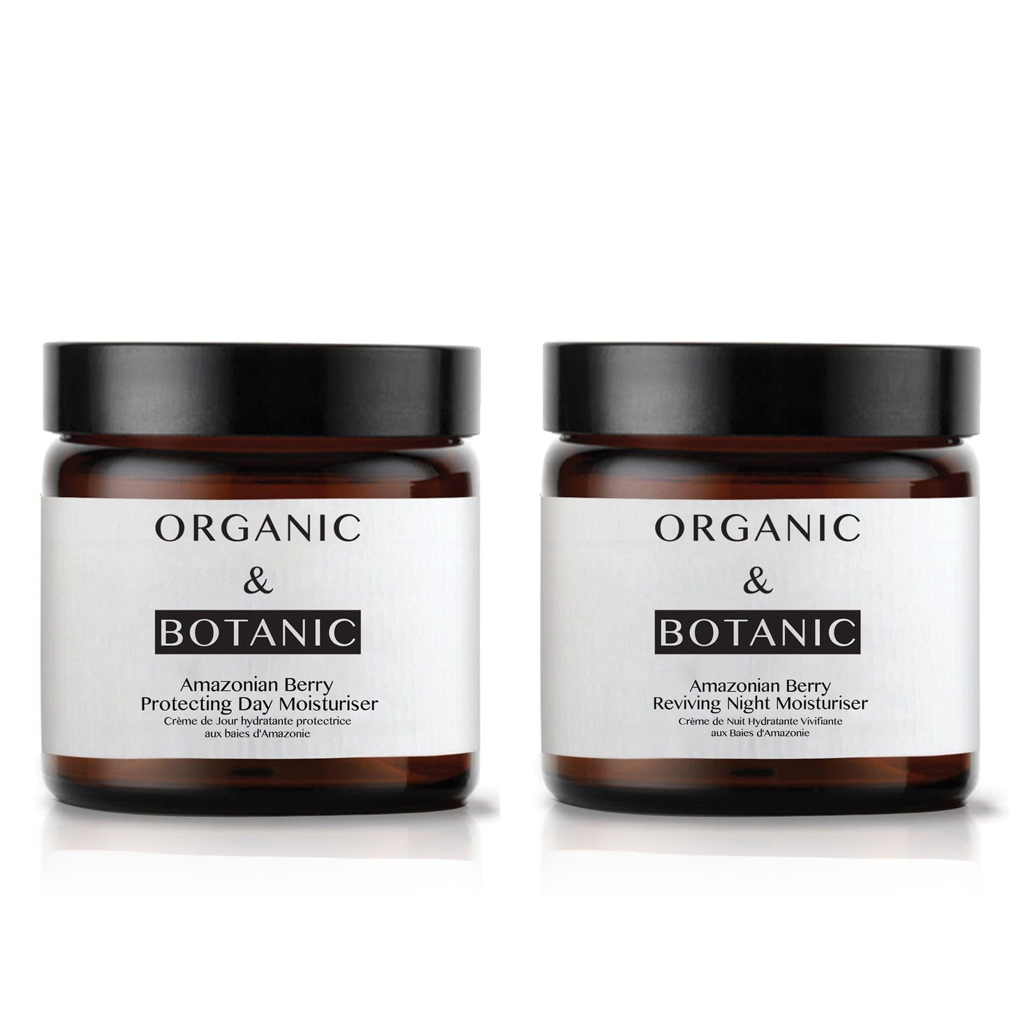 Amazonian Berry Protecting Day Moisturiser + Amazonian Berry Reviving Night Moisturiser - Dr. Botanicals Skincare