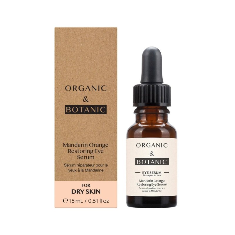 Mandarin Orange Brightening Eye Serum - 15ml - Depuffing & Hydrating with Vitamin C, Aloe Vera, & Sea Buckthorn for Radiant, Youthful Eyes - Dr Botanicals