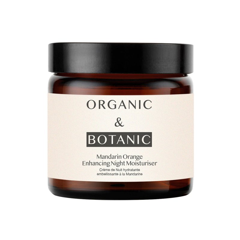 Mandarin Orange Night Moisturizer with Bakuchiol & Vitamin C - 60ml - Revitalizing & Hydrating for Firmer, Brighter, & Younger - Looking Skin - Dr Botanicals